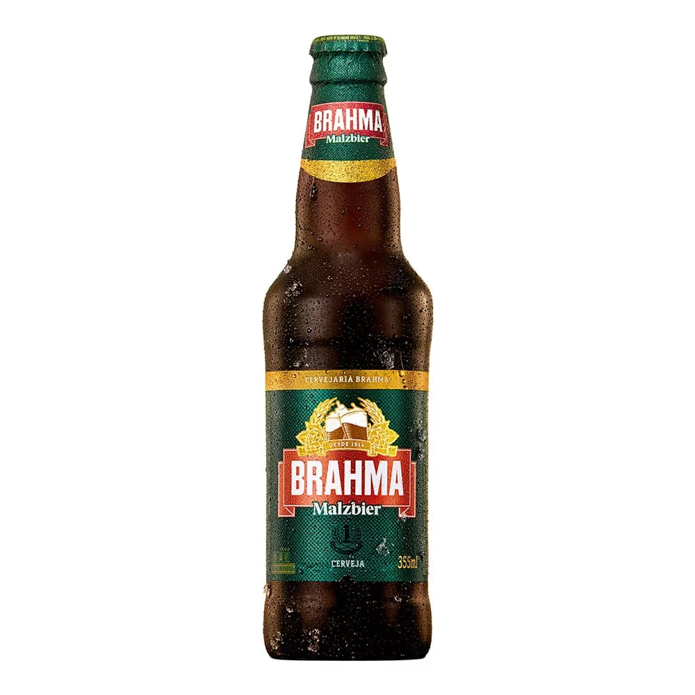 Brahma Malzbier &bull; Long Neck 355ml / Lata 350ml